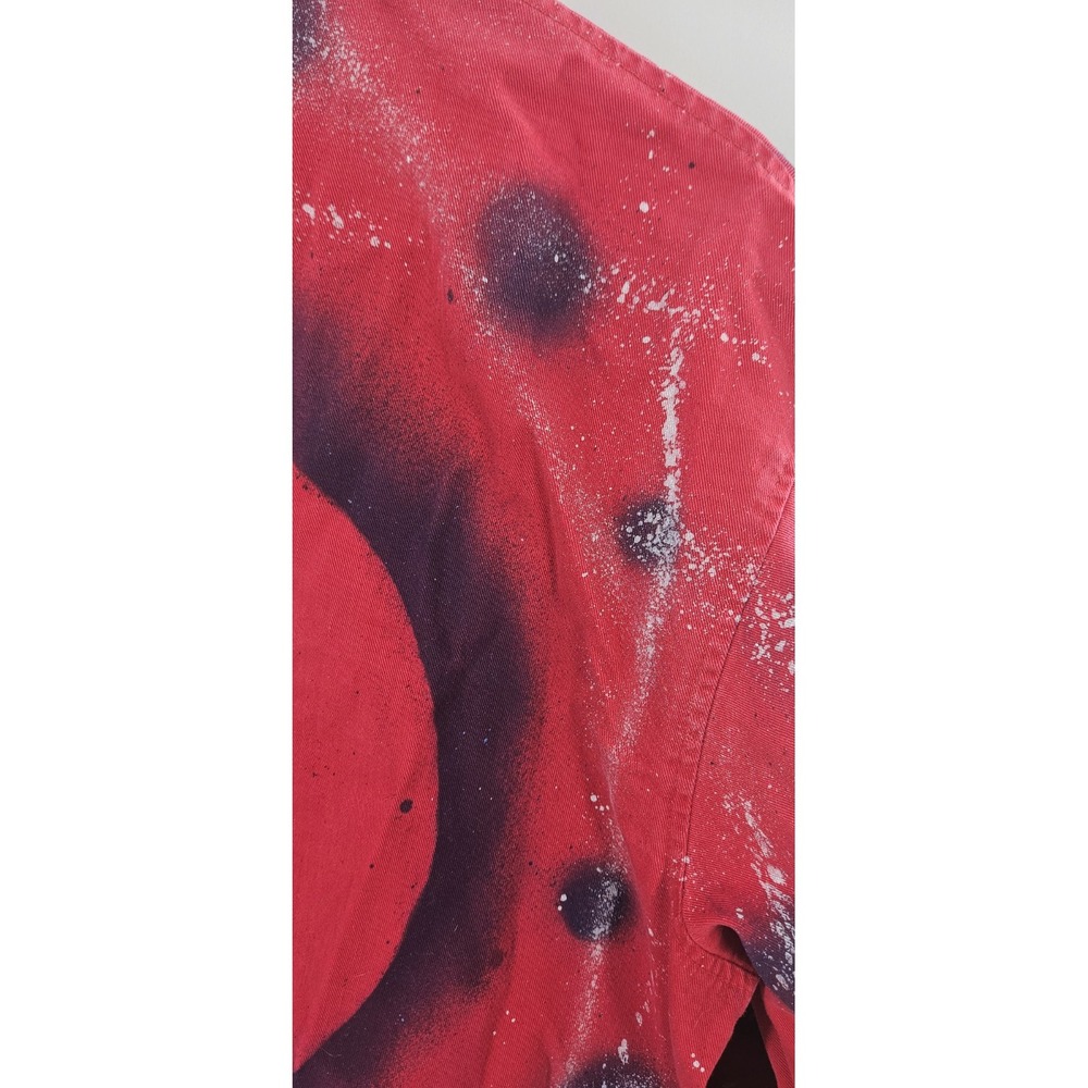 Vtg Red Polo Ralp Lauren Medium Zip Harrington Jacket USA made Custom Reworked - Picture 8 of 14